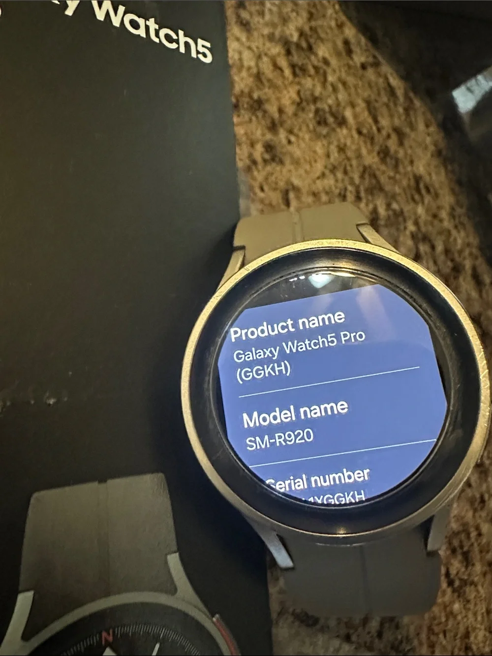 Samsung Galaxy Watch5 Pro - Gray Band with Silver Bezel